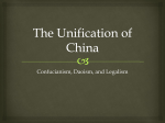 The Unification of China - Belleville High School AP World History