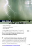 Lightning above the clouds - Centrum voor Wiskunde en Informatica