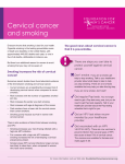 Cervical cancer and smoking