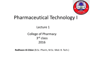 Pharmaceutical Technology