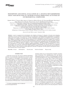 description and initial evaluation of a xenopus metamorphosis assay