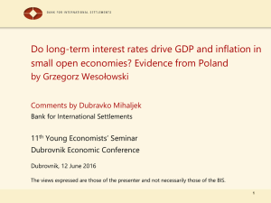 Long-term interest rates, GDP and inflation in Poland