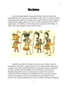 The Aztecs - Whalen English