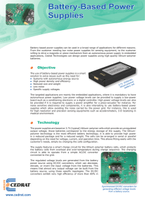 Battery power supply - Cedrat Technologies