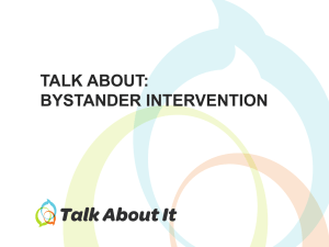 Bystander Intervention Strategies
