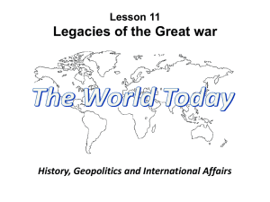 11. Legacies of the Great War