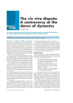 The vis viva dispute: A controversy at the dawn