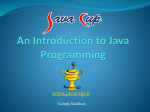 Advanced Programming in Java