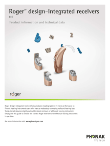 Roger design-integrated receivers