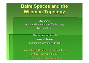 Baire Spaces and the Wijsman Topology