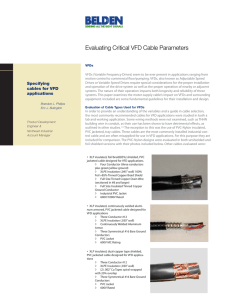 Evaluating Critical VFD Cable Parameters