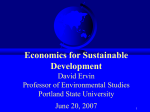 Economics for Sustainable Development