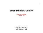 Error and Flow Control