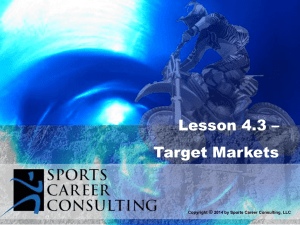 Lesson 4.3 - Slides-Target Markets