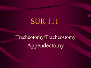 Tracheostomy