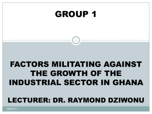 factors militating against the growth of the industrial