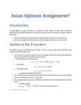 Asian Options Assignment 1