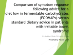 Comparison of symptom response following advice for a diet low in