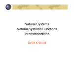 Natural Systems Natural Systems Functions Interconnections