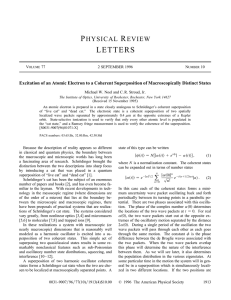 Excitation of an Atomic Electron to a Coherent Superposition of