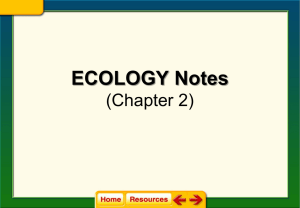 Principles of Ecology - Rochester Community Schools