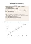 CLASSICAL LINEAR REGRESSION MODEL ASSUMPTIONS 1. A