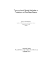 Temporal and Spatial Variation in Predation on Roe Deer Fawns