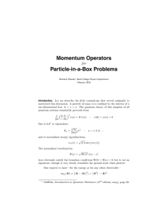 Generalized Momentum Operators