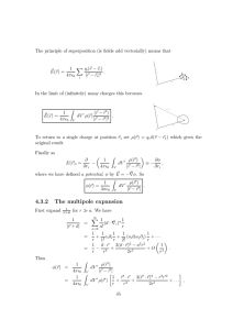 4.3.2 The multipole expansion