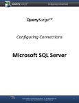 Configuring QuerySurge Connections