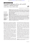 The prognostic significance of K-ras, p53, and APC mutations