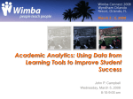 Using Data from Learning Tools to Improve Student Success