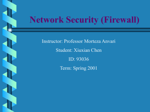 Network Security (Firewall)