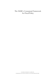 The NIER`s Conceptual Framework for Fiscal Policy