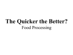 What is food processing?