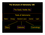 The Easily Visible Sky Tools of Astronomy Stars Galaxies Cosmology