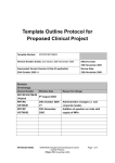 Template Outline Protocol for Proposed Clinical Project
