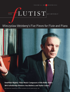 Mieczyslaw Weinberg`s Five Pieces for Flute and Piano