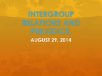 intergroup relations and prejudice - Sierra High School Social Studies