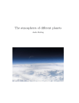 The atmospheres of different planets
