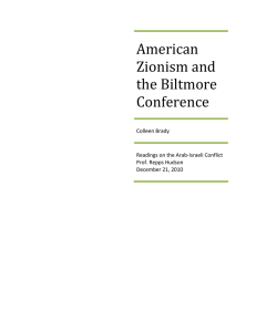 American Zionism and the Biltmore Conference