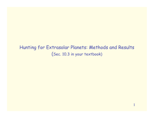 Hunting for Extrasolar Planets: Methods and Results