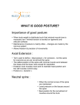 WHAT IS GOOD POSTURE?