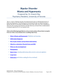 Bipolar Disorder Mania and Hypomania - The Hub