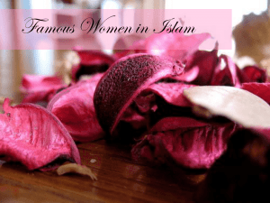 Famous Women in Islam