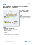 Cpf1 Is a Single RNA-Guided Endonuclease of a
