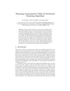 Measuring Constraint-Set Utility for Partitional Clustering Algorithms