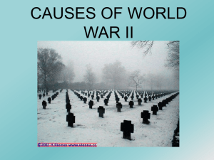 CAUSES OF WORLD WAR II