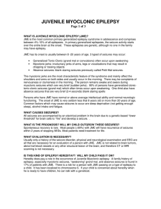 juvenile myoclonic epilepsy