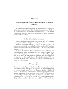 Computing the Cholesky Factorization of Sparse Matrices